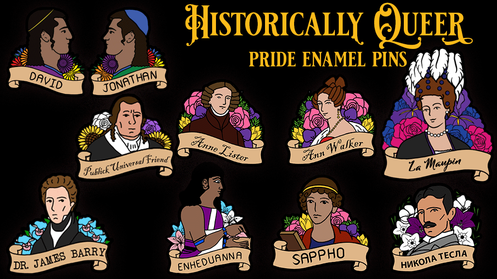 Historically Queer: LGBTQIA+ Historical Figure Enamel Pins