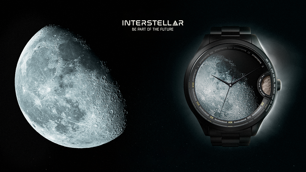 LUNAR1,622: Automatic Tech Watch with Meteorite Moon Dust