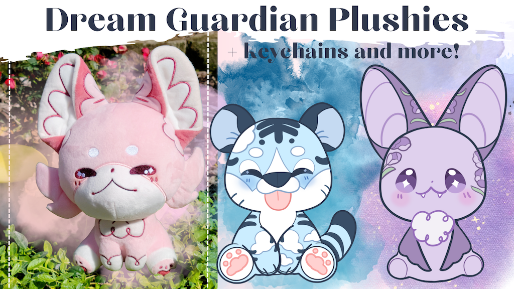 The Dream Guardians: Plushies, keychains, and more!